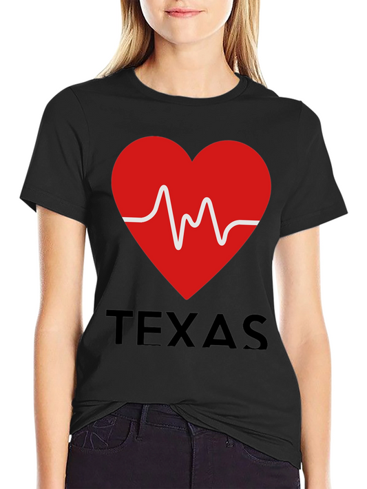 Texas Heartbeat Graphic T-Shirt