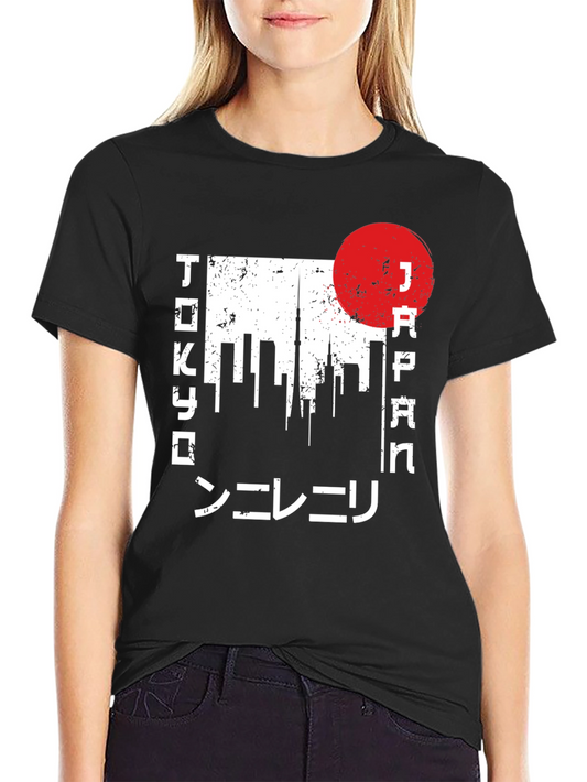 Tokyo Japan Graphic T-Shirt - Distressed Design