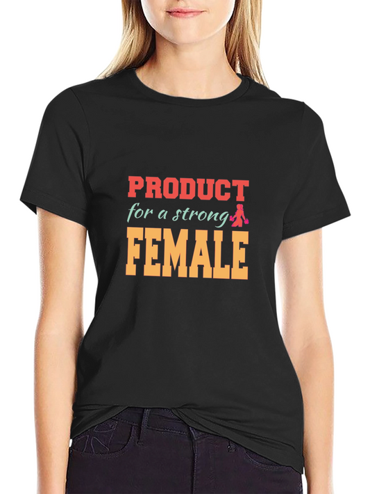 Strong Female Graphic Tee - Black Unisex T-Shirt