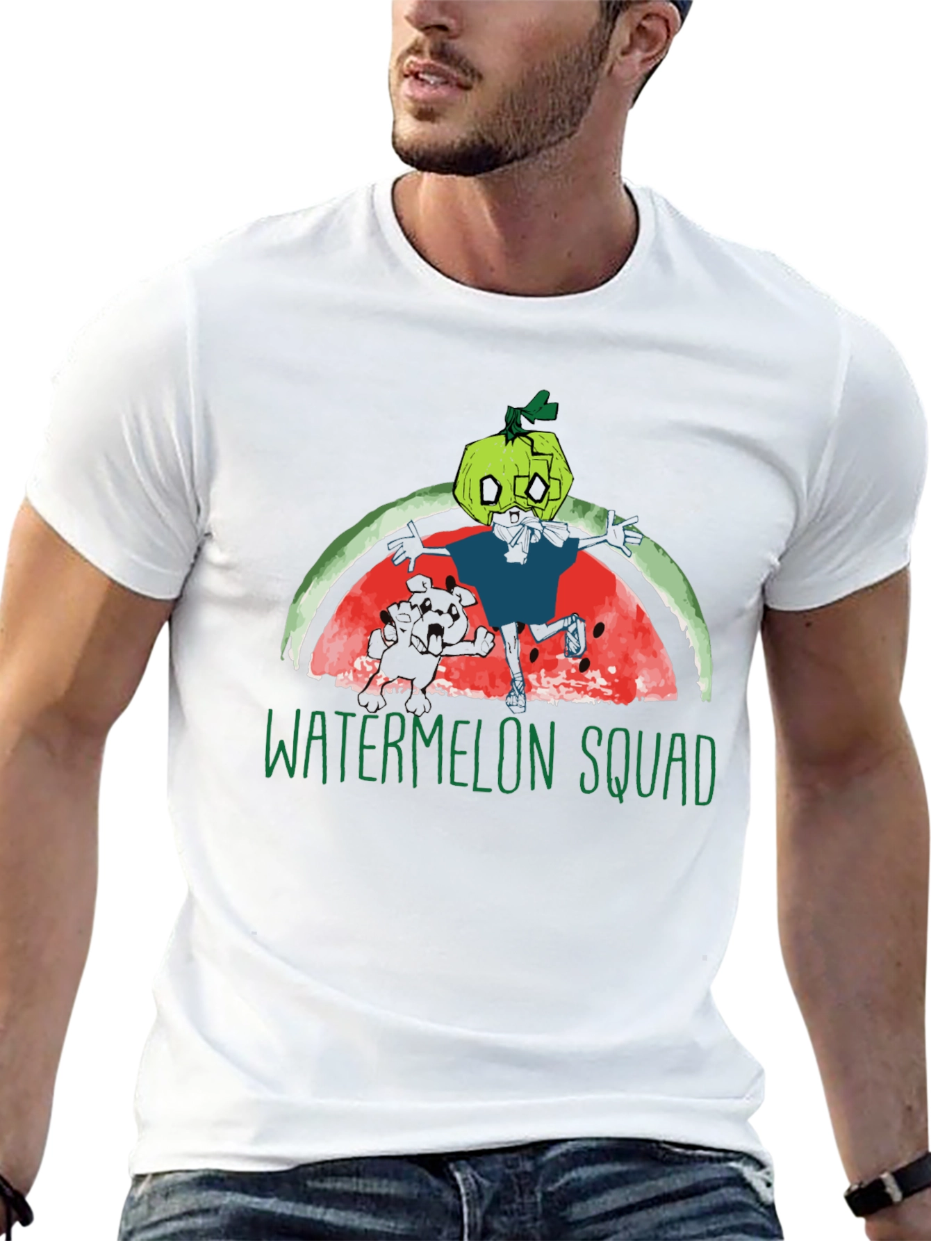 Watermelon Squad Graphic Tee - Unique Cartoon Design