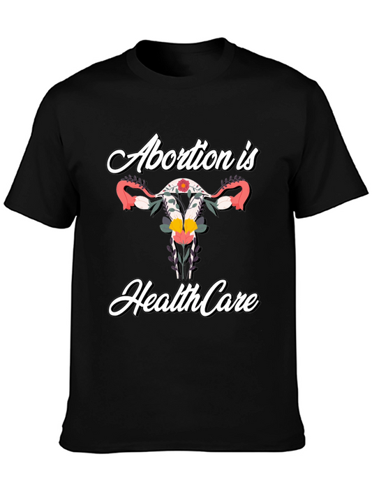 Abortion is Healthcare Floral T-Shirt