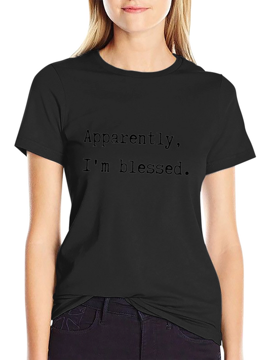 Apparently Im Blessed Graphic Tee - Black