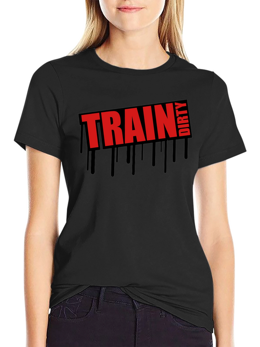Train Dirty Graphic Tee - Mens Black T-Shirt