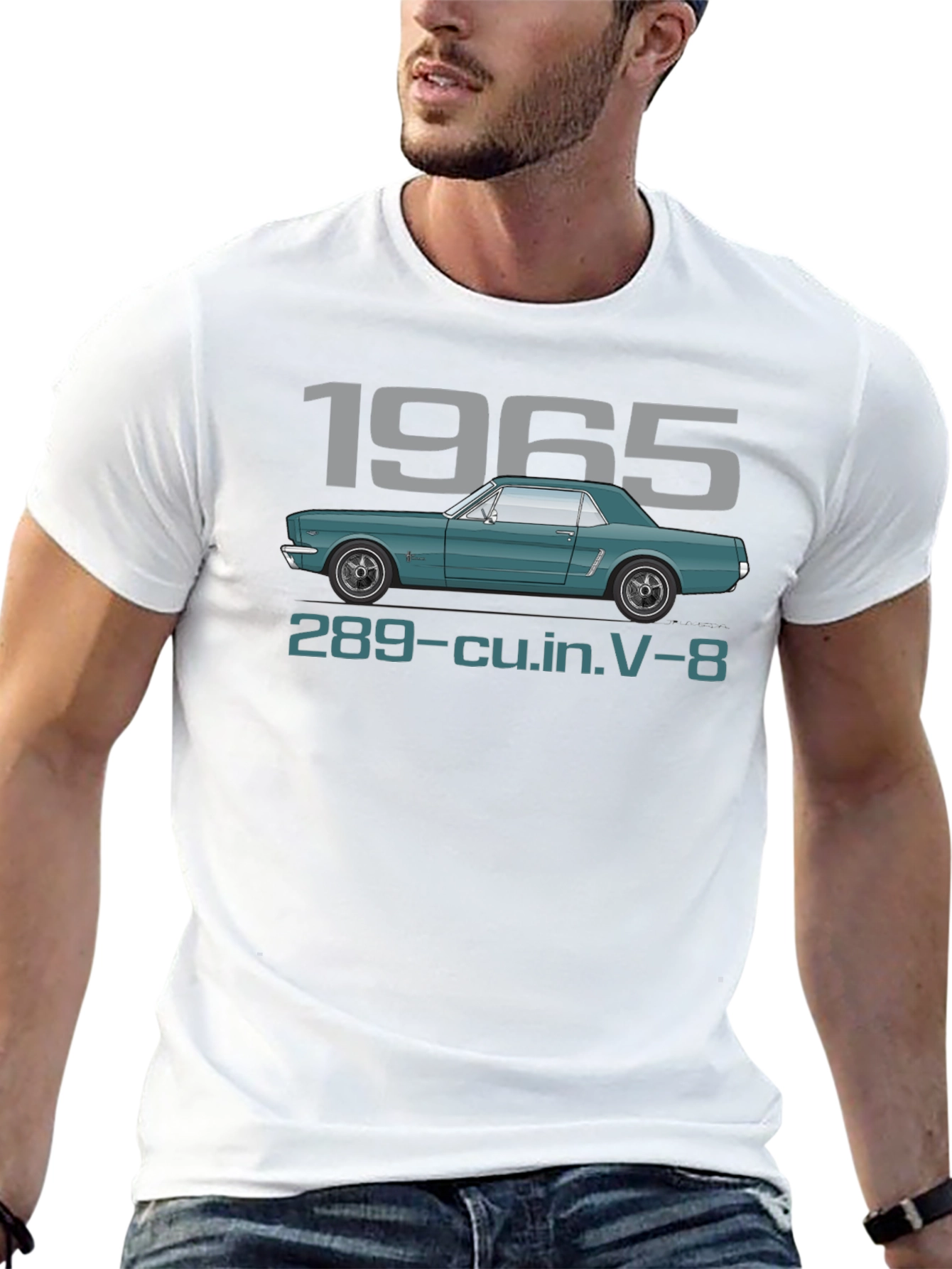 1965 Ford Mustang V-8 Graphic T-Shirt