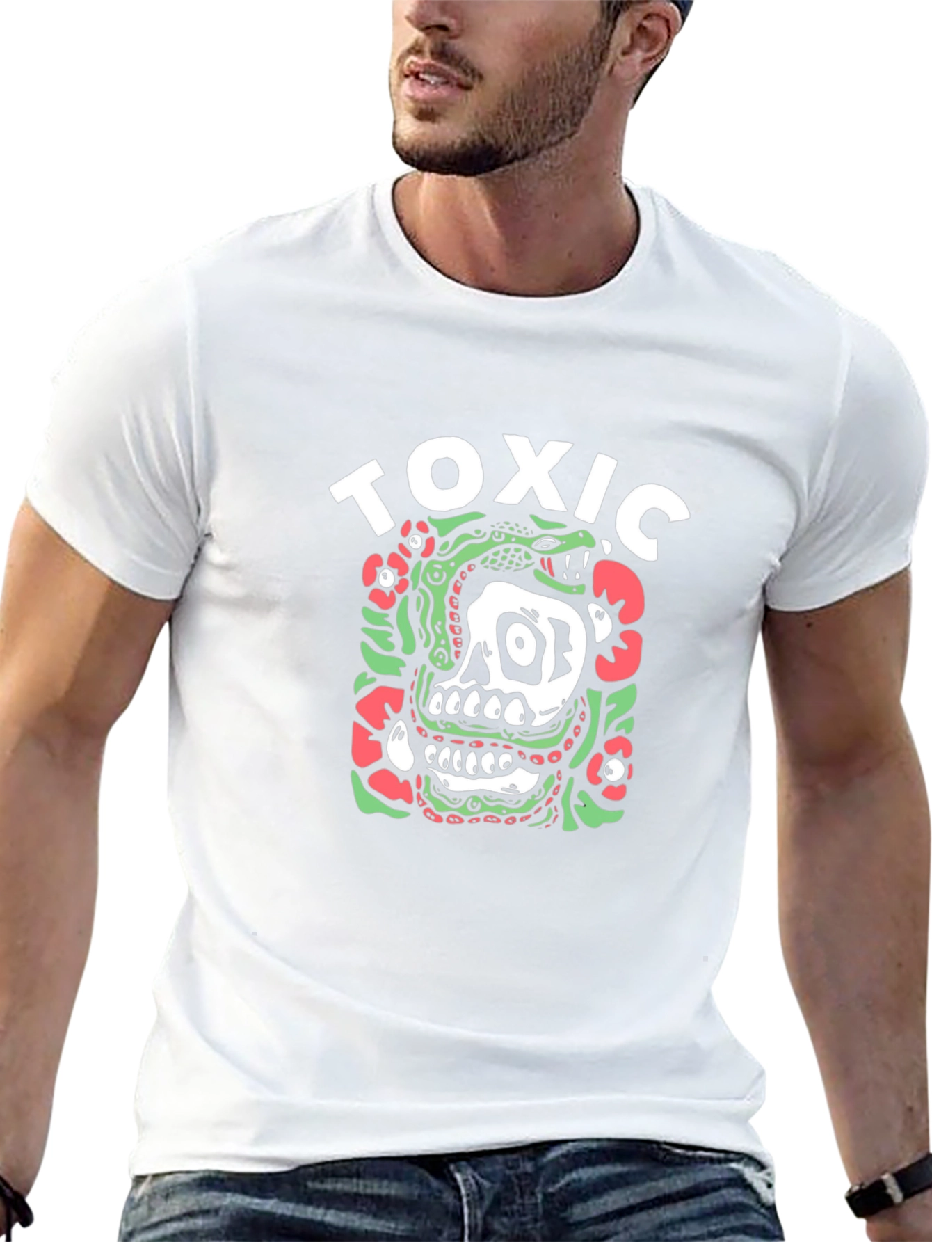 Toxic Skull Graphic Tee - Unique Design!