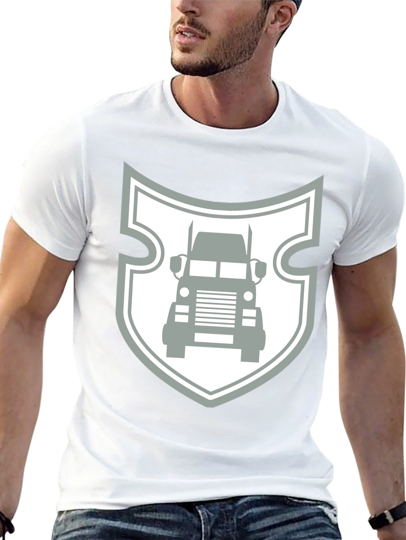 Truck Shield Graphic Tee - Black