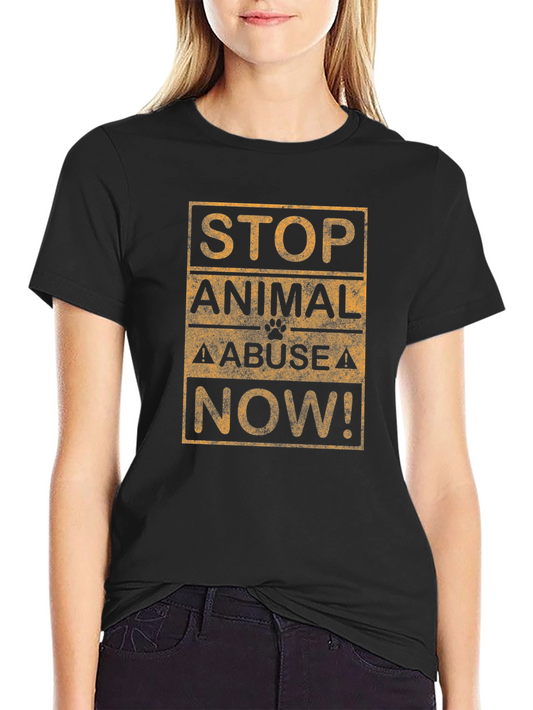 Stop Animal Abuse Now T-Shirt