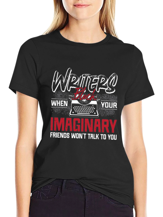 Writers Block T-Shirt - Funny Imaginary Friends Tee