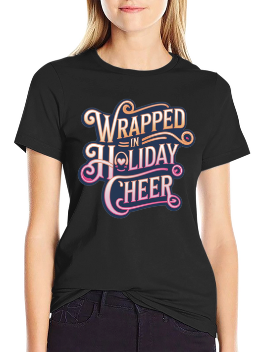 Wrapped in Holiday Cheer Graphic T-Shirt