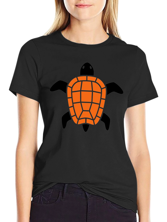Turtle Graphic Black Tee