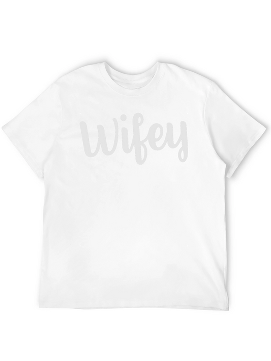 Wifey Graphic T-Shirt - Casual Black Tee