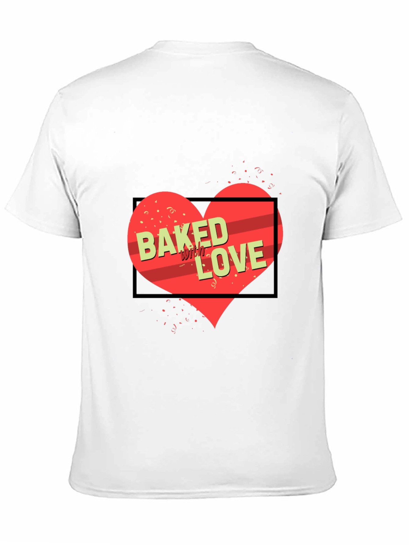 Baked with Love Graphic Tee - Black Unisex Shirt
