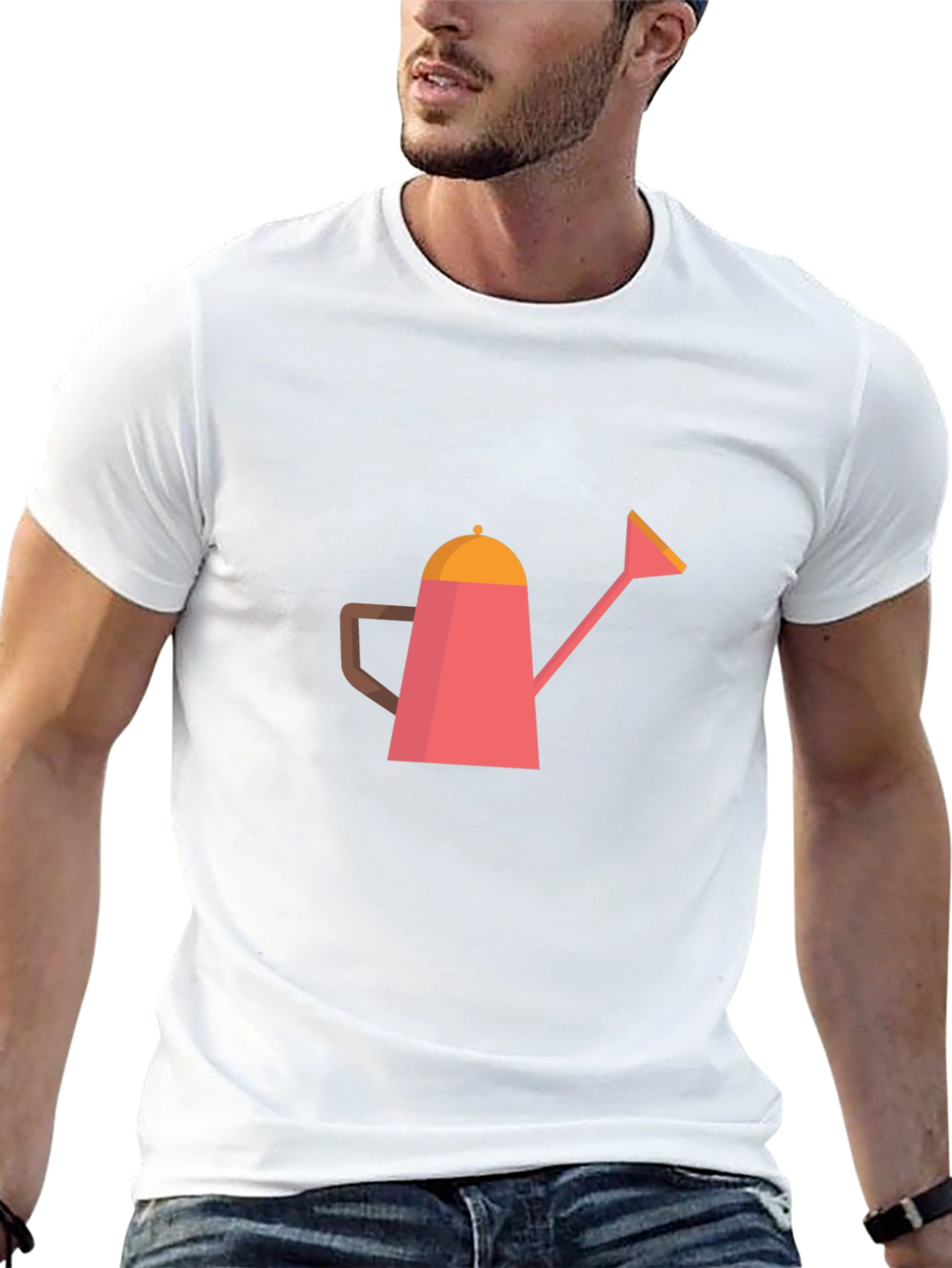 Watering Can Graphic Tee - Stylish Garden Lover Shirt