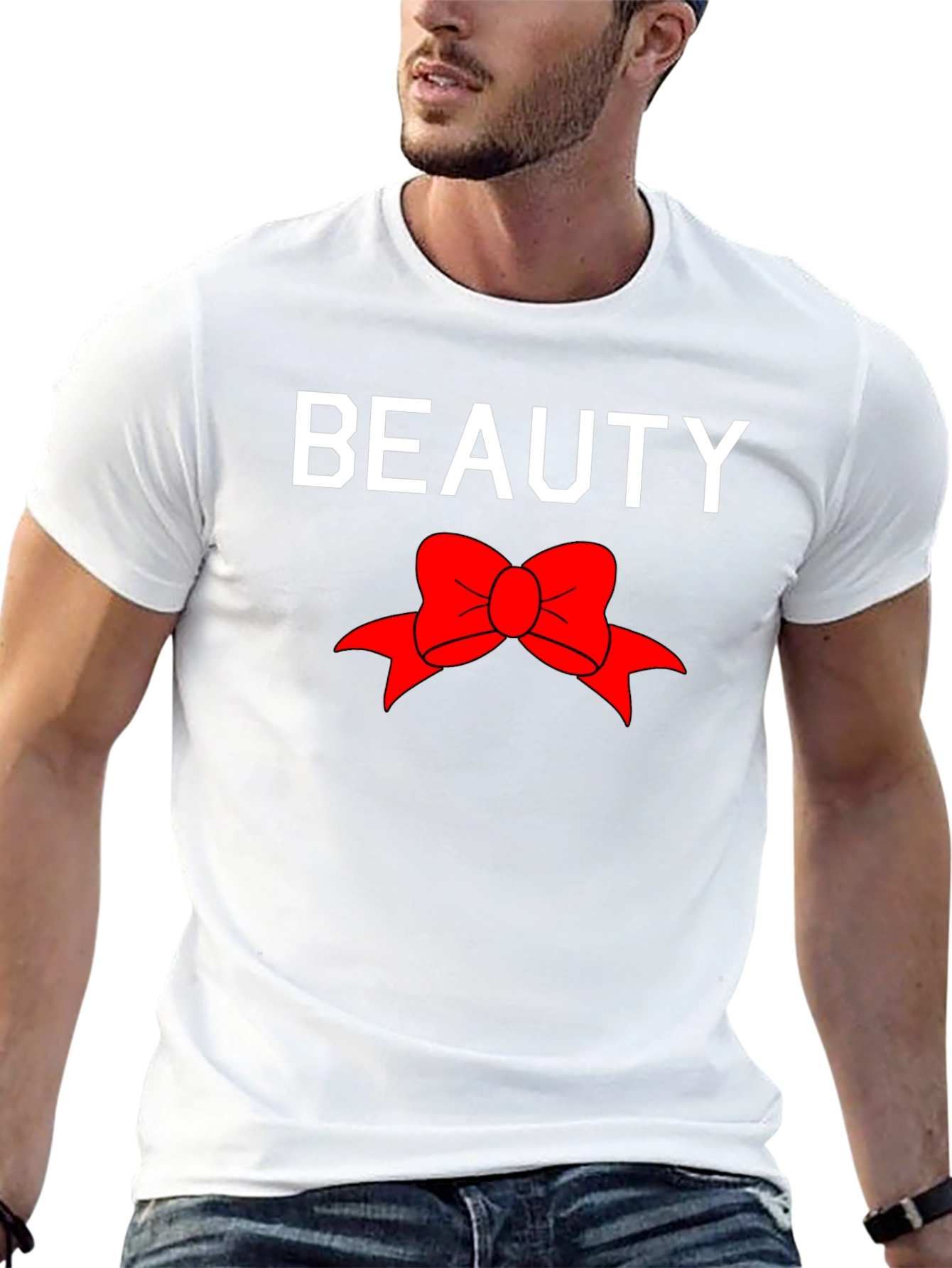 Beauty Bow Graphic Tee - Trendy Style