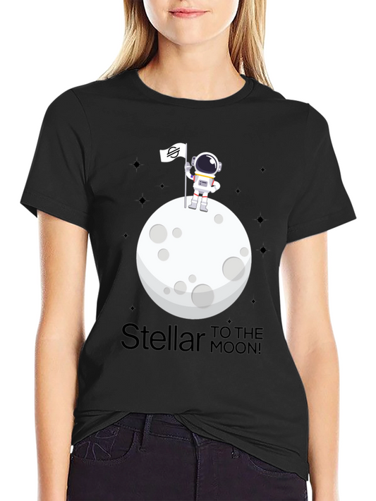Stellar to the Moon T-Shirt - Crypto Astronaut Design