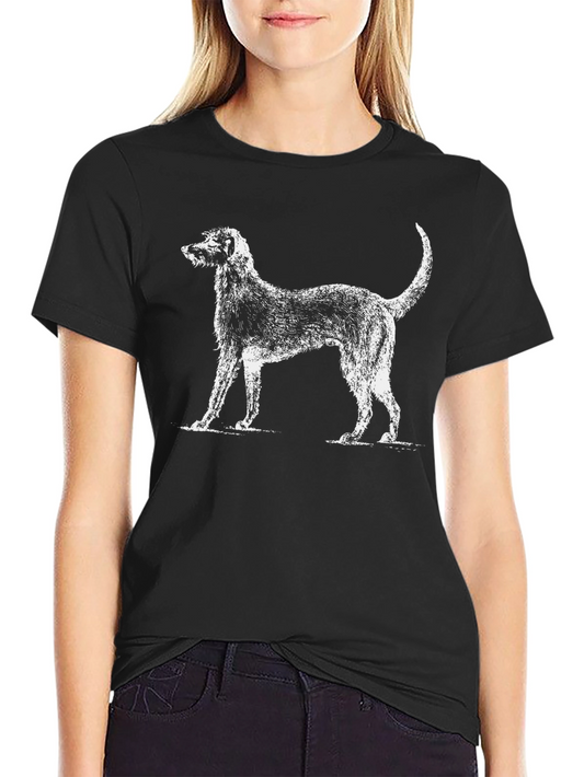 Vintage Dog Graphic Black T-Shirt