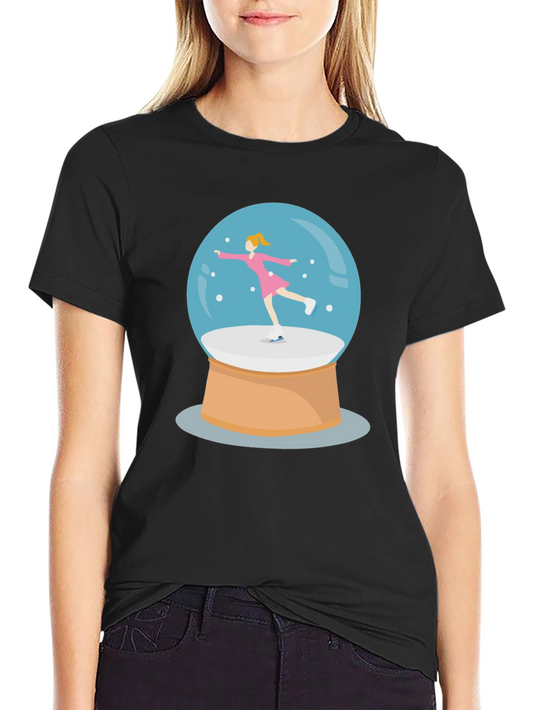Snow Globe Skater Graphic Tee