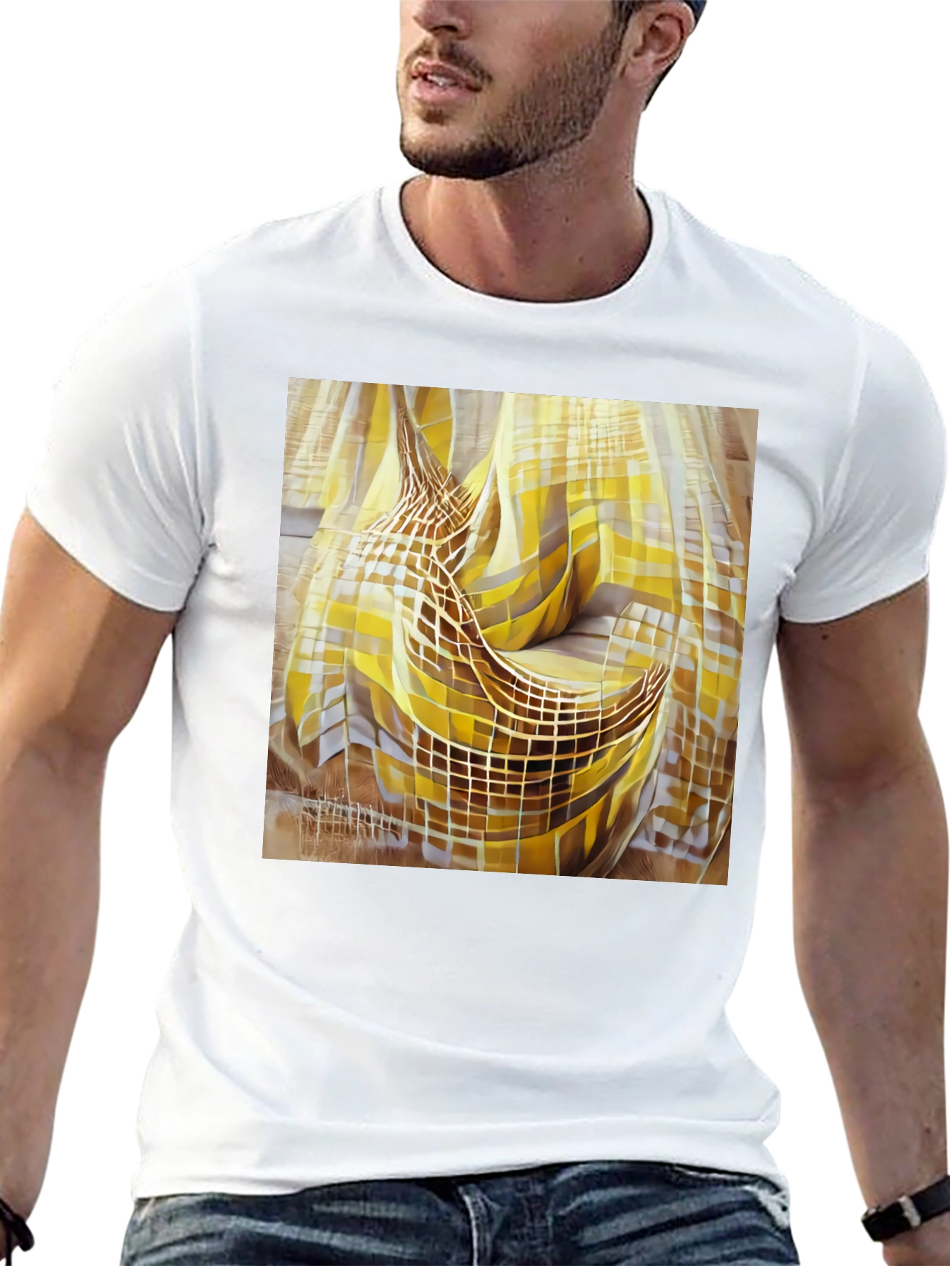 Abstract Banana Graphic Tee