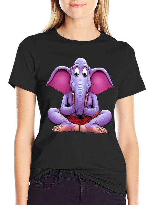 Yoga Elephant Graphic Tee - Meditating Comfort