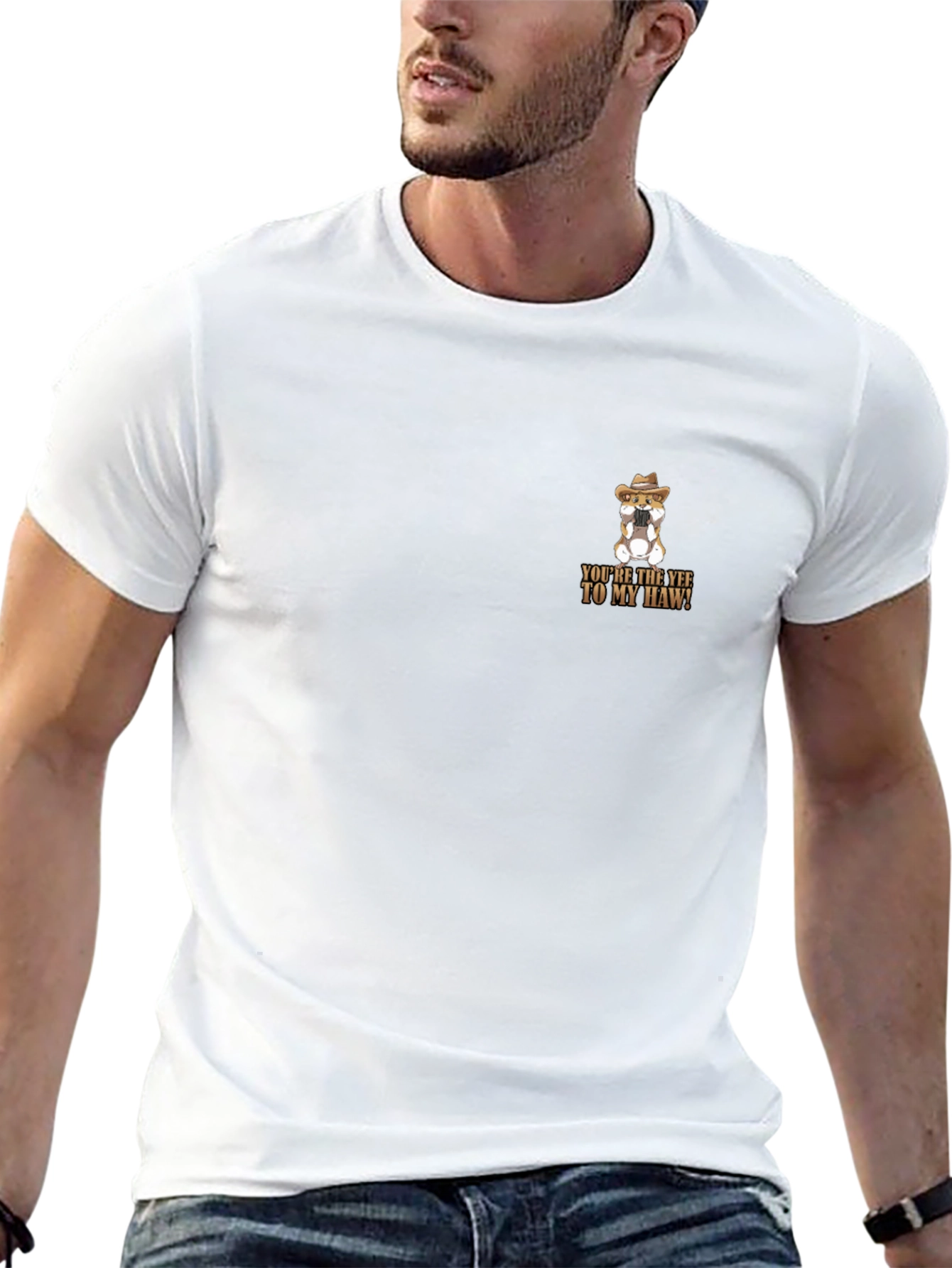 Yee to My Haw Cowboy Hamster Graphic Tee
