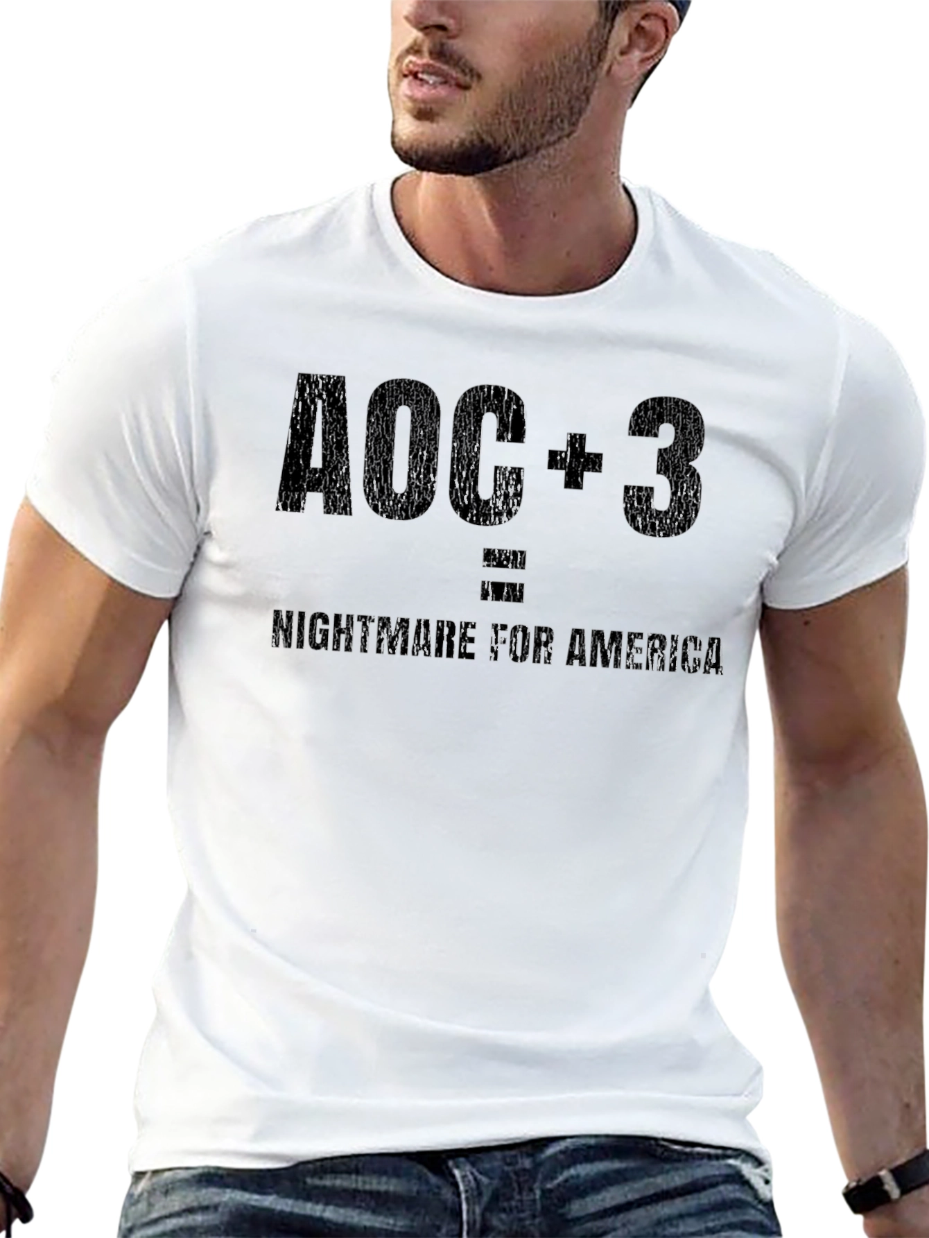 AOC + 3 = Nightmare for America Tee