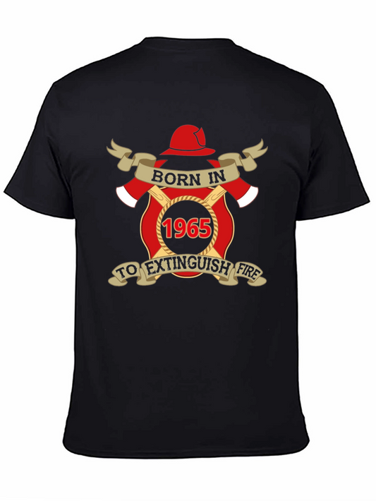 Born In 1965 Firefighter T-Shirt