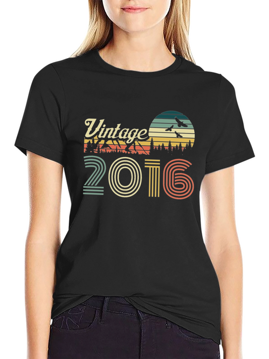 Vintage 2016 Graphic Tee - Retro Style