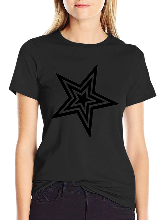 Black Star Graphic Tee - Mens Casual Shirt