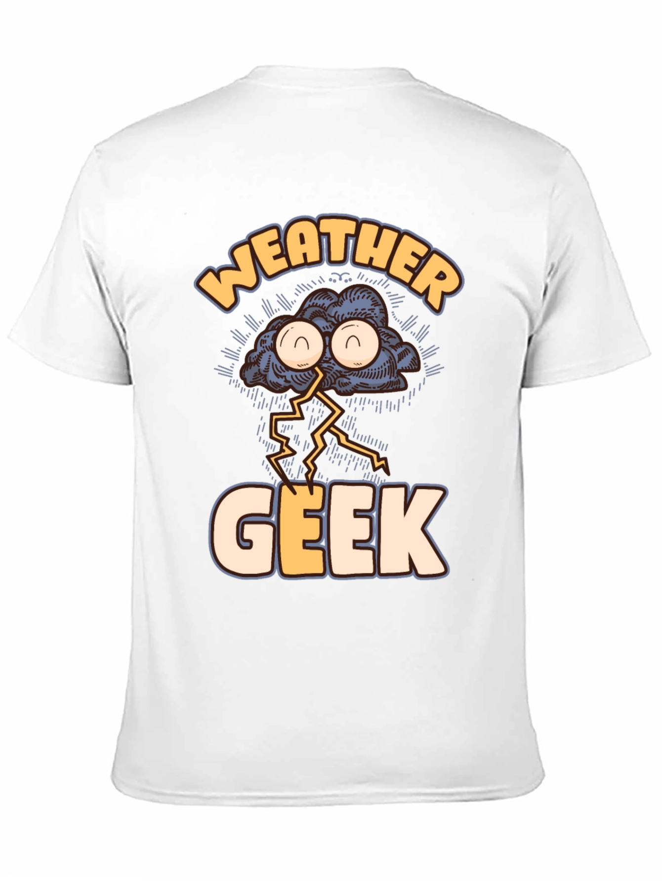 Weather Geek T-Shirt Funny Storm Cloud Design Tee
