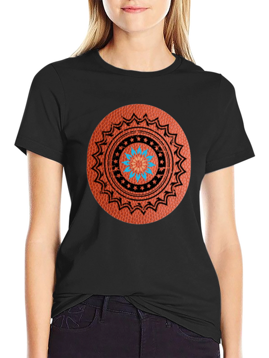 Basketball Mandala Graphic T-Shirt
