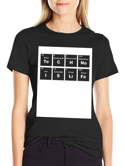 Tech Science T-Shirt Periodic Table Elements Funny Geek Tee