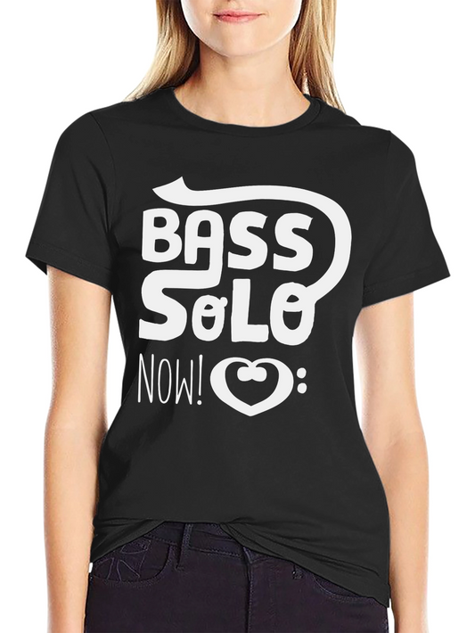 Bass Solo Now! Graphic Black T-Shirt