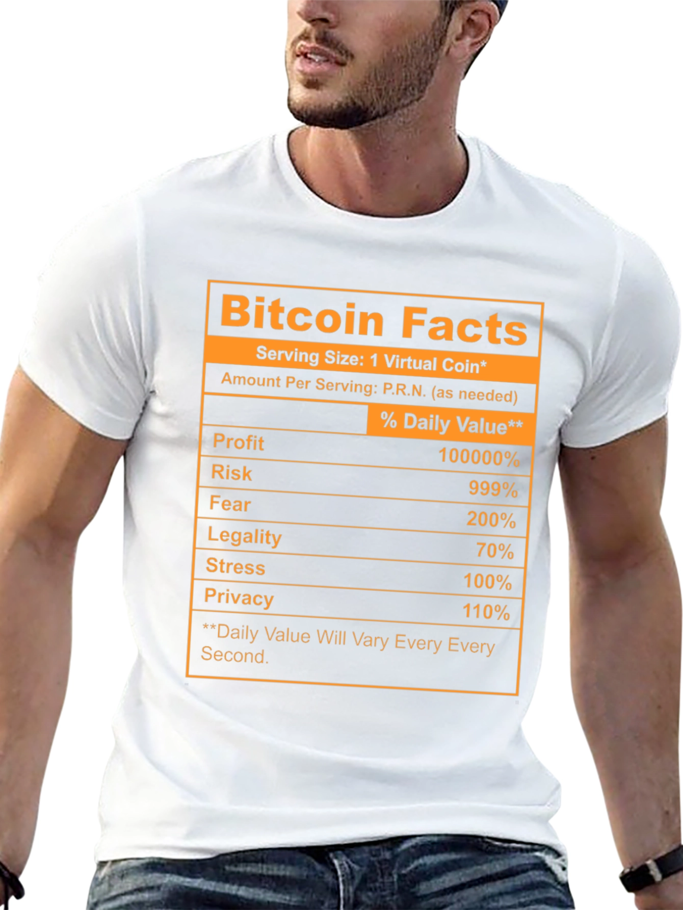 Bitcoin Facts Novelty T-Shirt