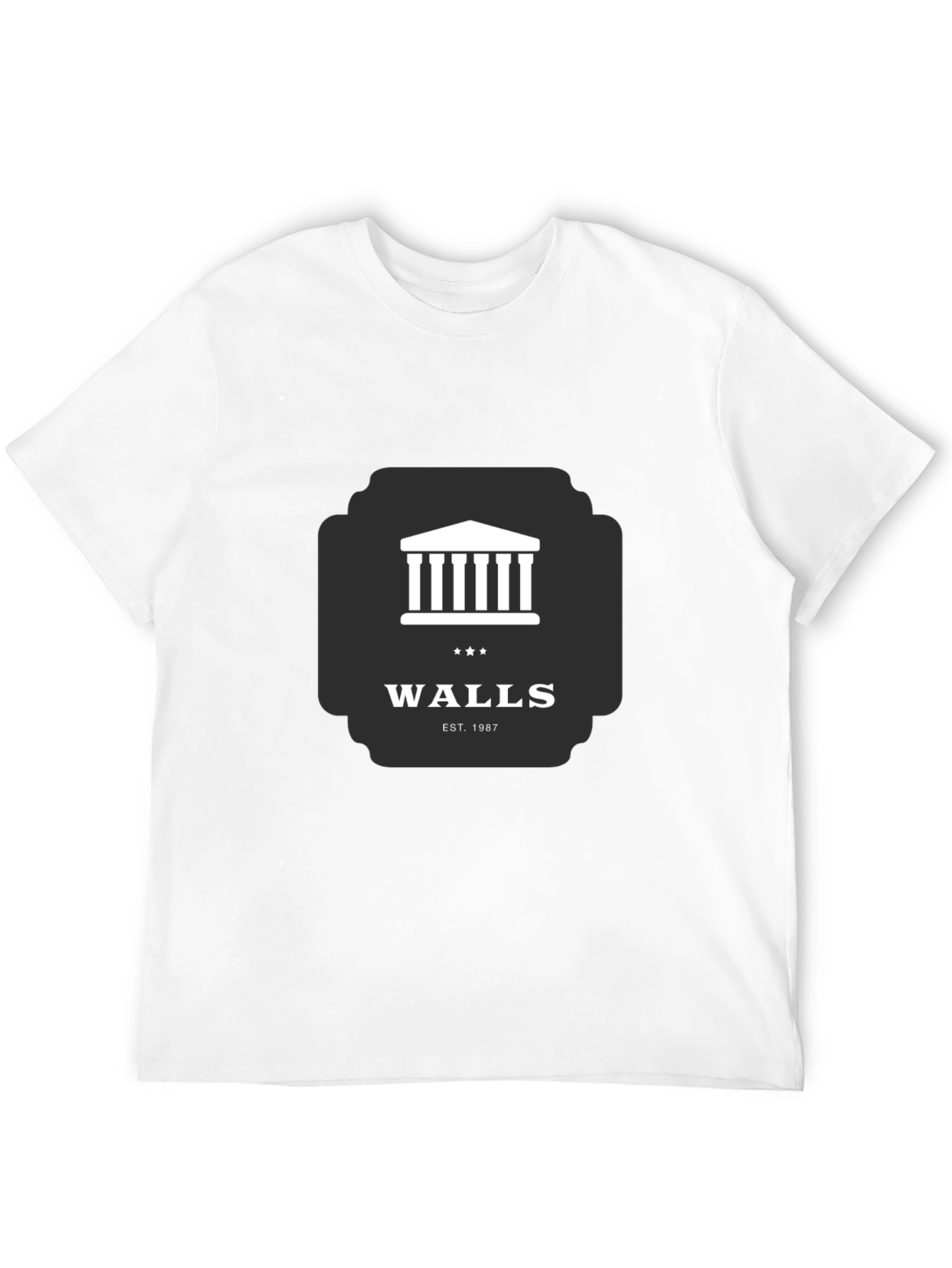 Walls Est. 1987 Black Graphic T-Shirt