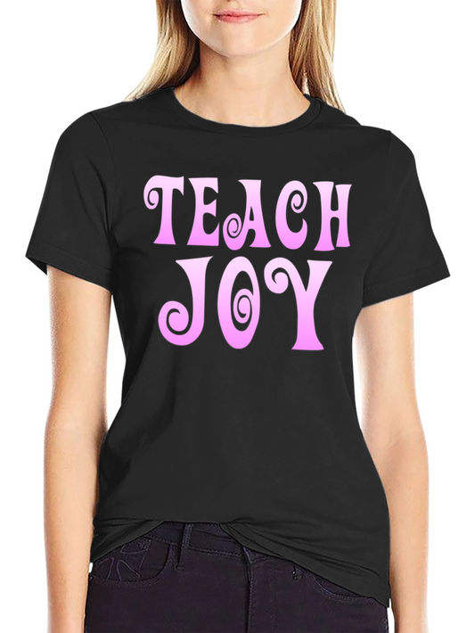 Teach Joy Pink Graphic Tee