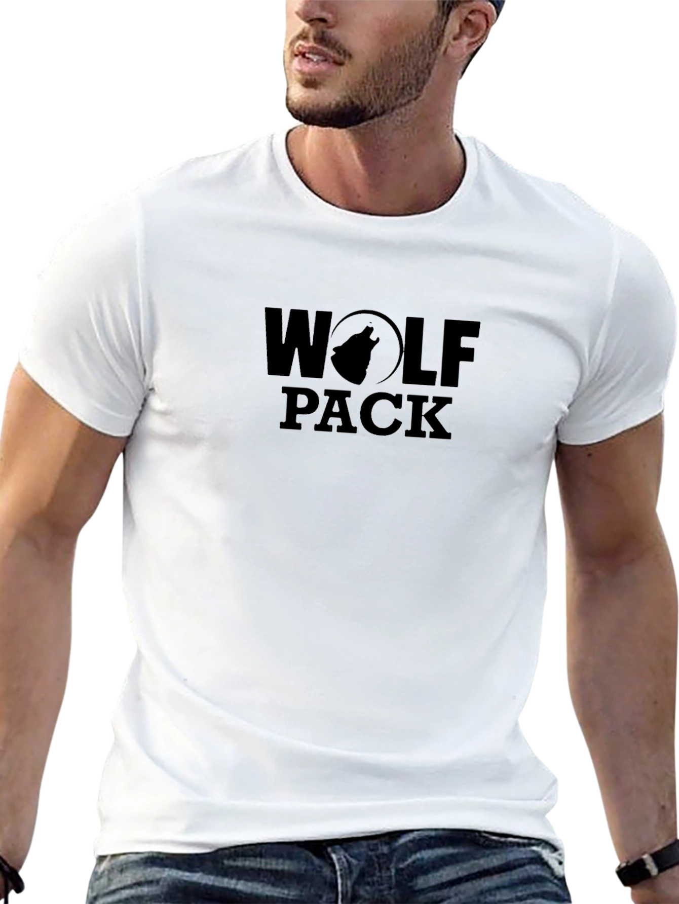 Wolf Pack Graphic Tee - Black T-Shirt