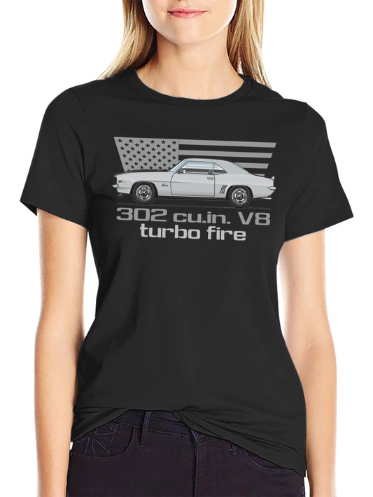 302 Turbo Fire Car Graphic T-Shirt