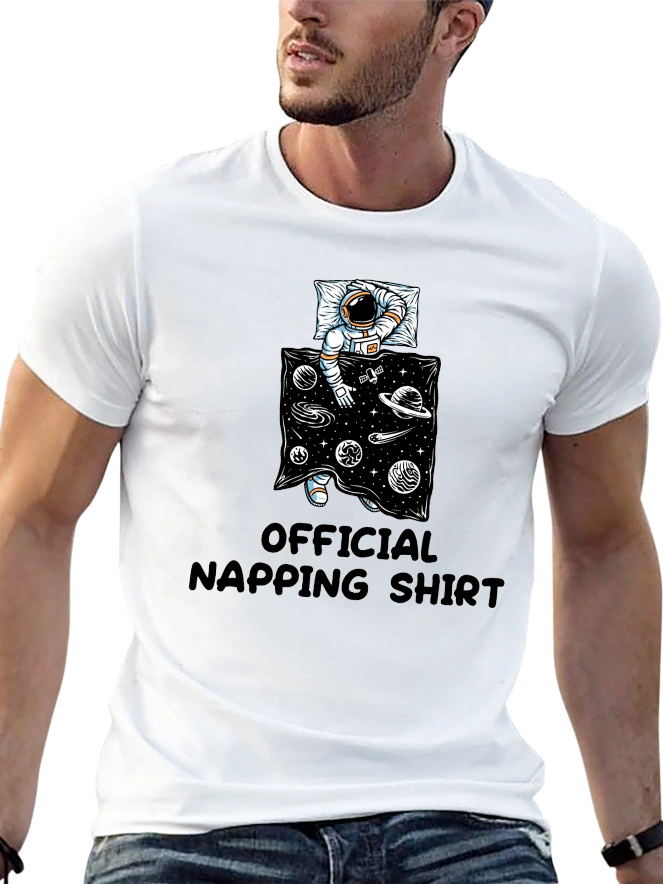 Astronaut Napping Shirt - Relax in Style