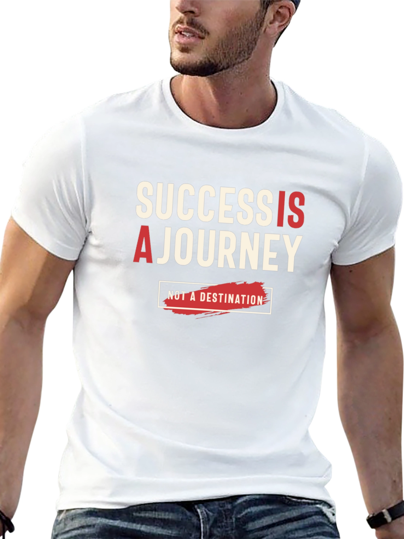 Success Is A Journey Black Graphic Tee