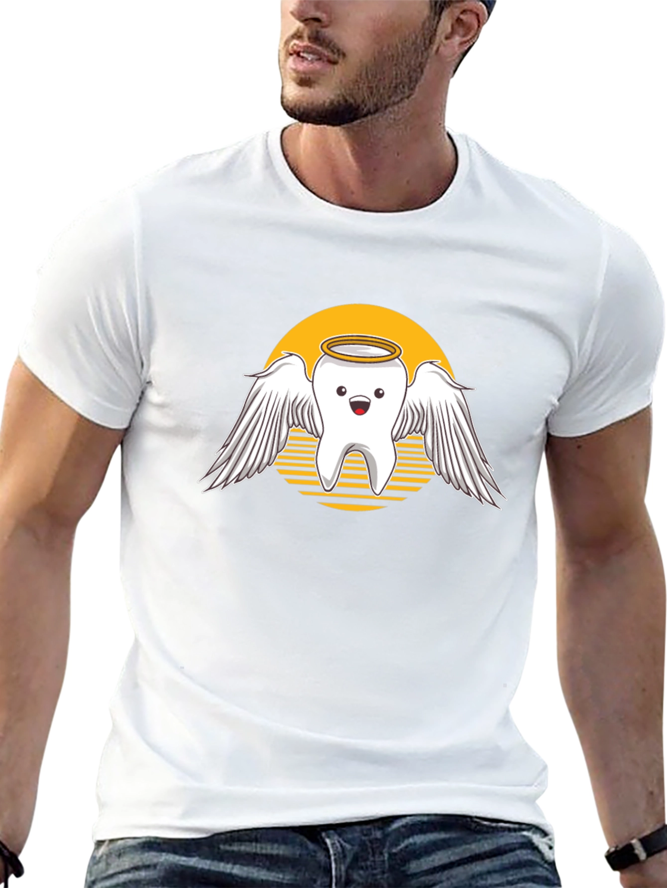 Angel Tooth Graphic Tee - Dentist Humor Shirt