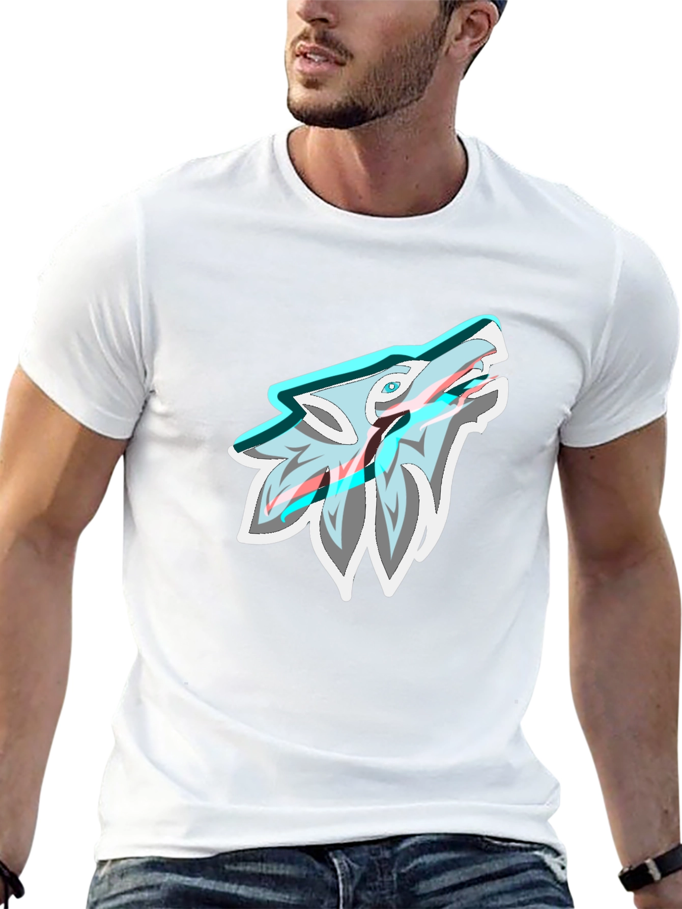 Wolf Graphic Print Tee - Cool Style