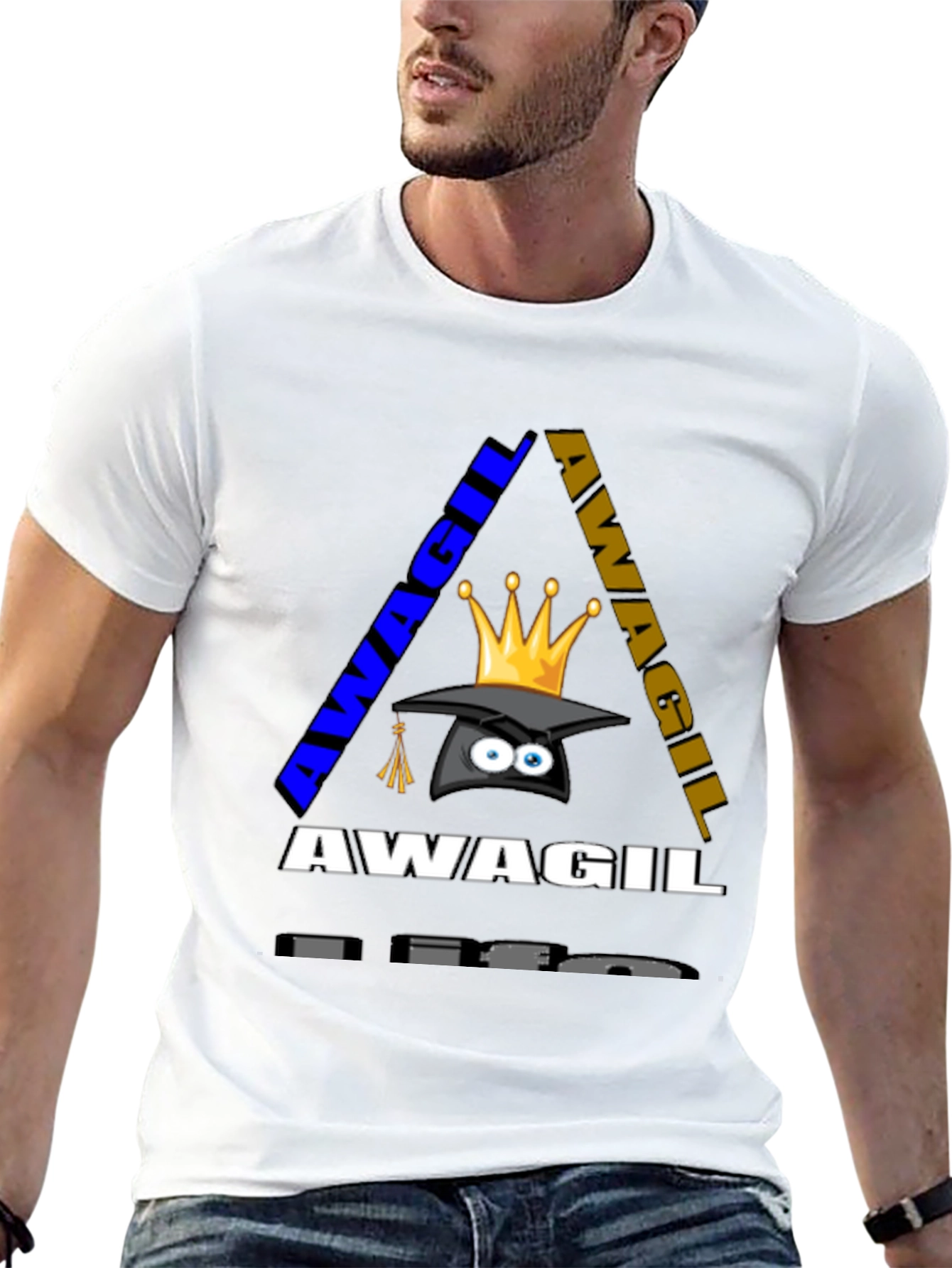 Awagil Graphic Tee - Crown Grad