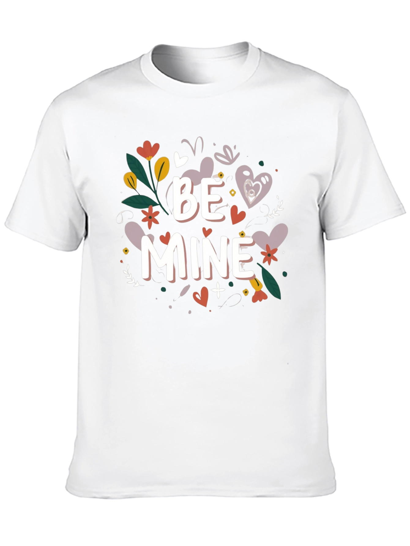 Be Mine Floral Valentines Day T-Shirt