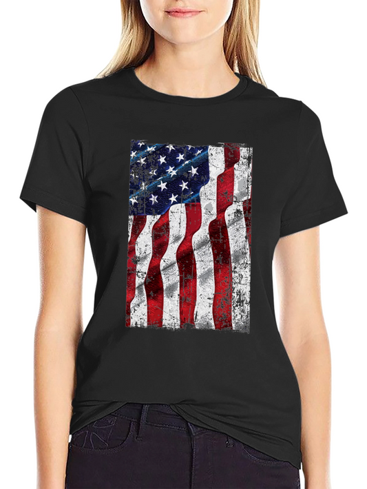 American Flag Graphic Tee - Patriotic Style