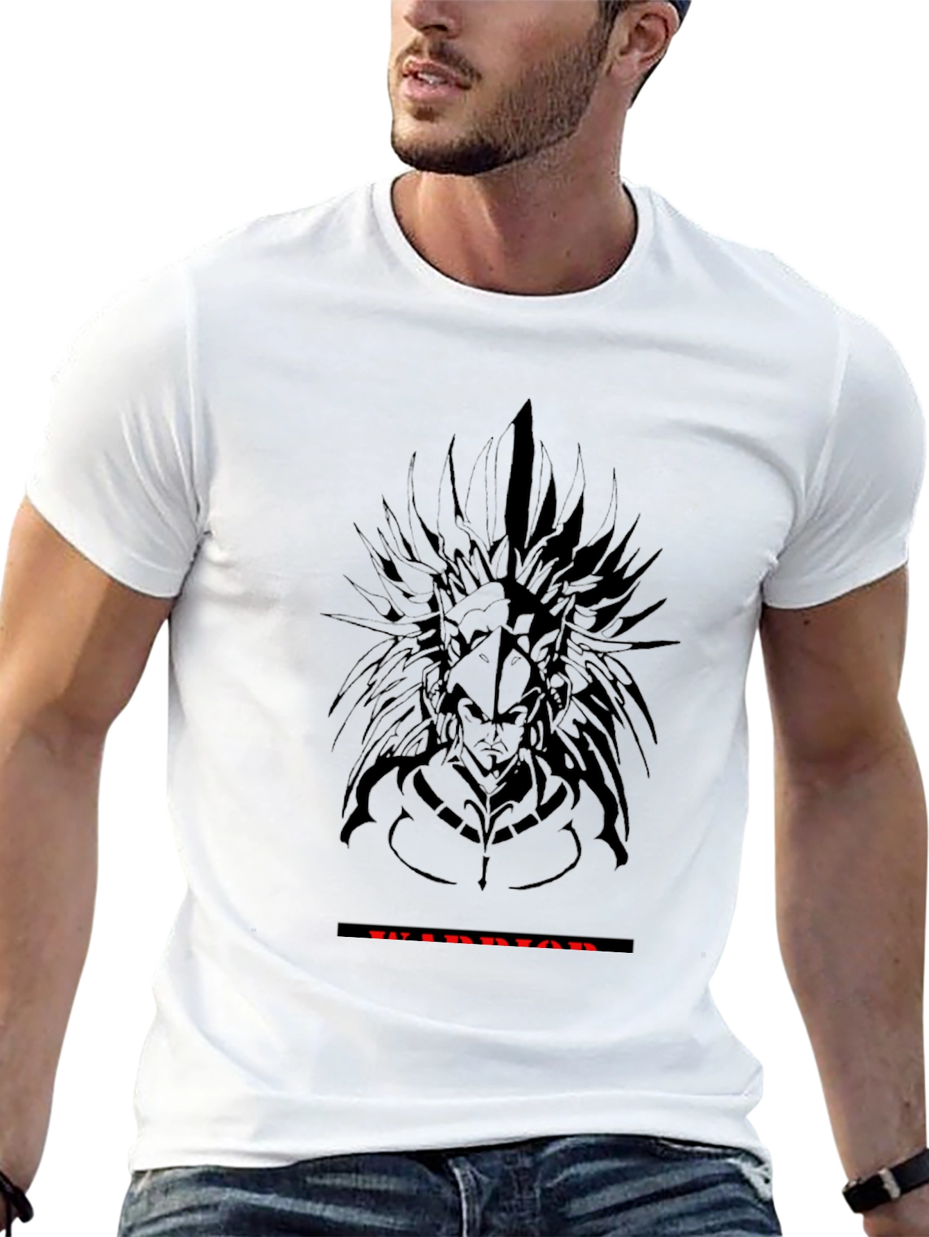 Warrior Graphic Black T-Shirt