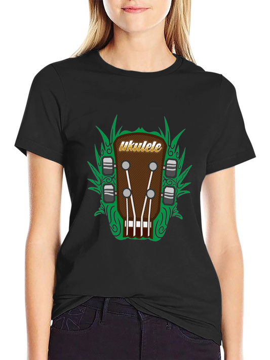 Ukulele Headstock Graphic Tee - Music Lovers T-Shirt