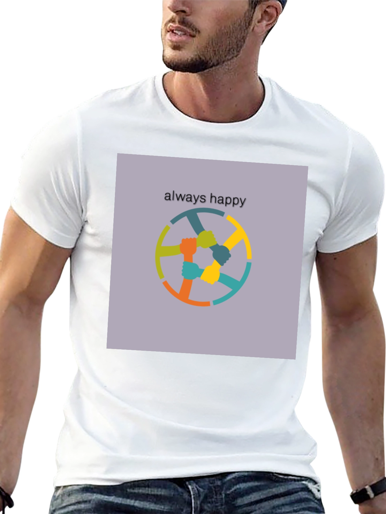 Always Happy T-Shirt - Unity Design