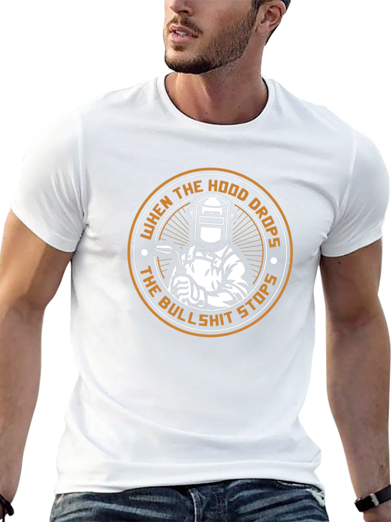 Welder T-Shirt: When the Hood Drops