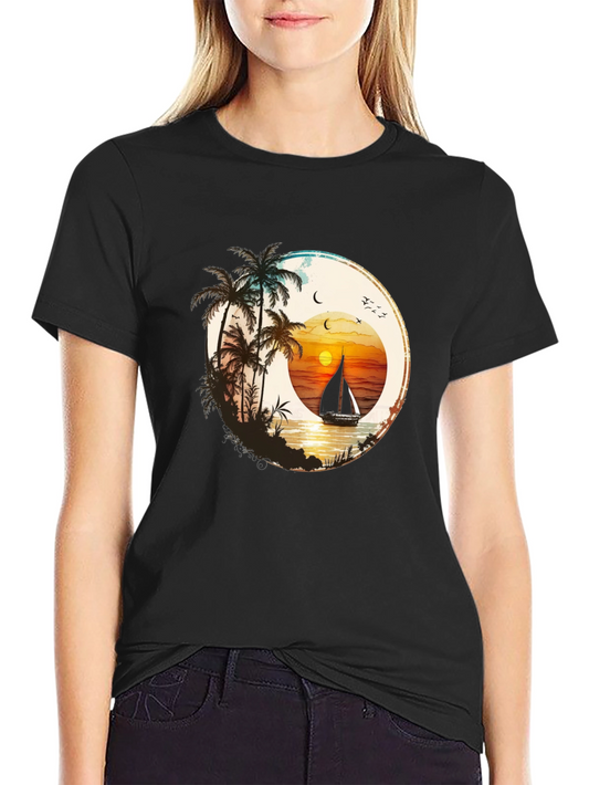 Sunset Sail T-Shirt - Beach Vibes