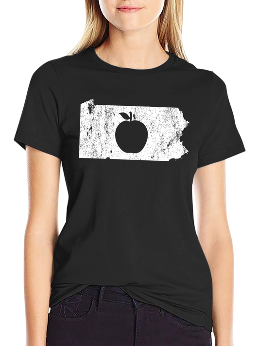Apple State T-Shirt - Unisex Black Tee